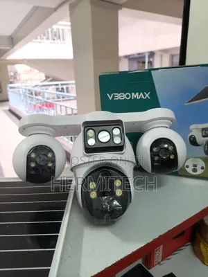 Smart Quad-Lens CCTV 4g Model Solar Powered V380 System