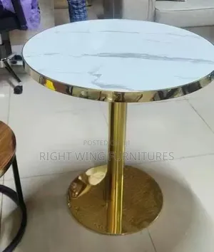 All Gold-Round Dining Table