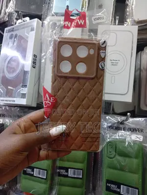 Brown Mobile Phone Cover Designed for a Large Square Camera Module