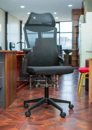 High Quality High Back Orthopedic Office Chair With Sliding Arms