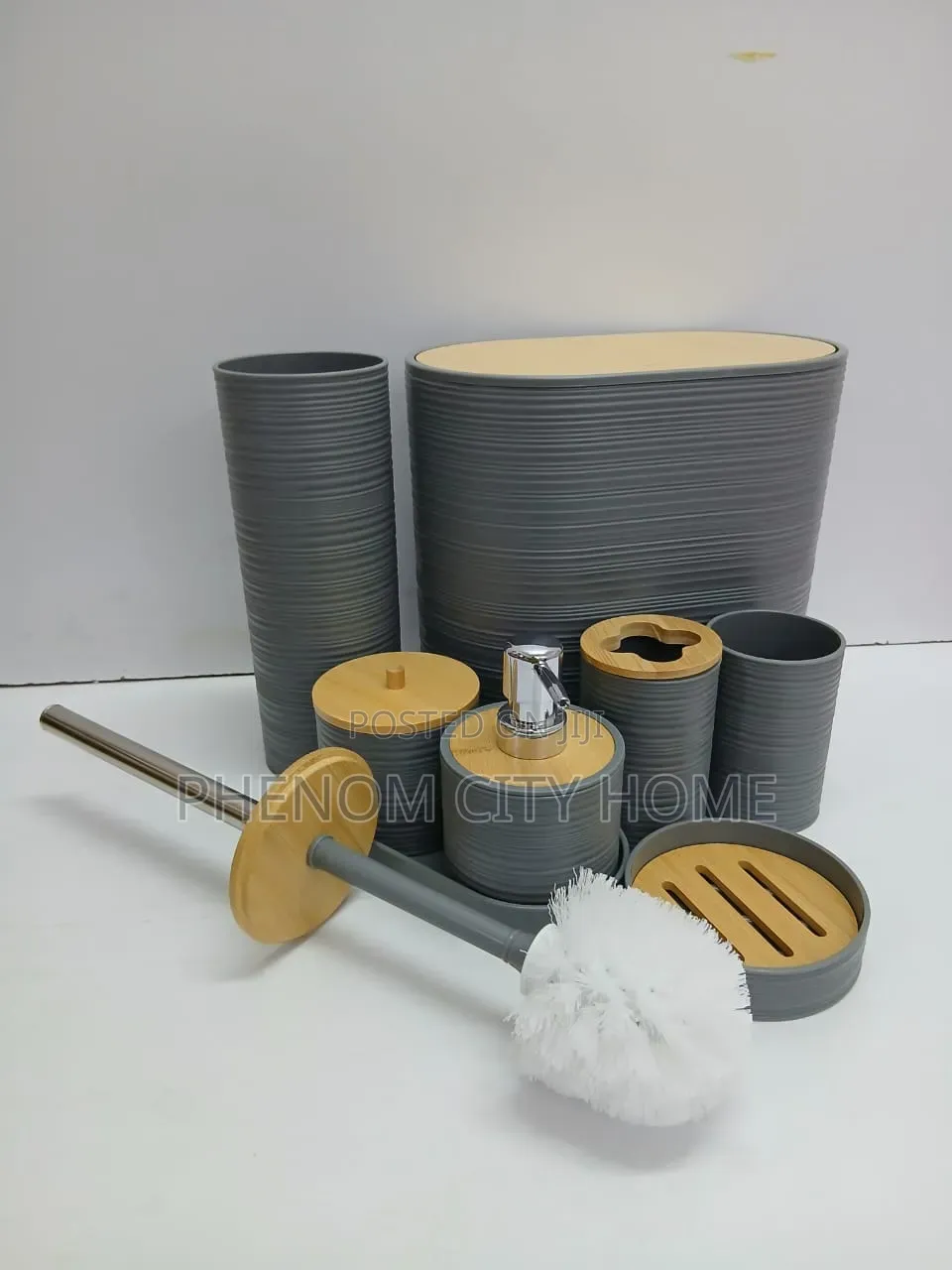 8pc Bathroom Organizer Set