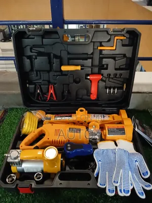 Electric Car Jack Kit 12v – Hydraulic Jack, Impact Wrench