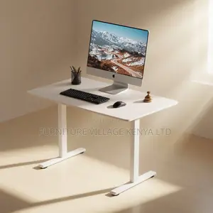 120cm White Electric Sit Stand Ergonomic Desk