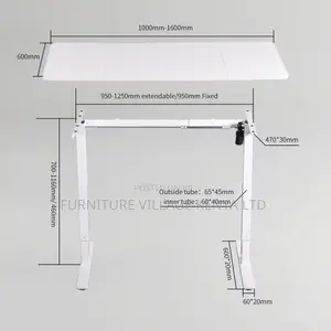 120cm White Electric Sit Stand Ergonomic Desk