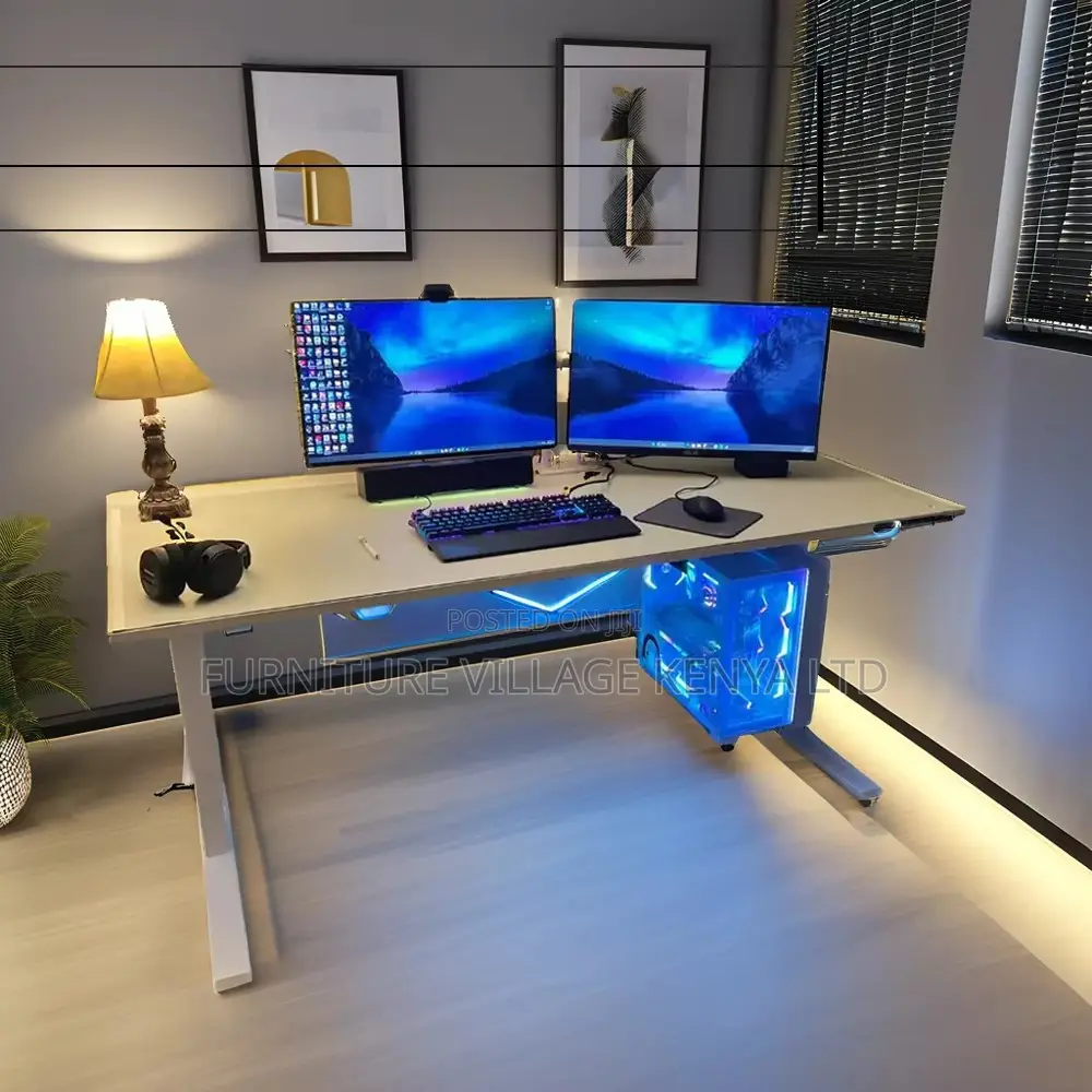 120cm White Electric Sit Stand Ergonomic Desk