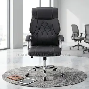 Leather Swivel Executive Boss Desk Seat