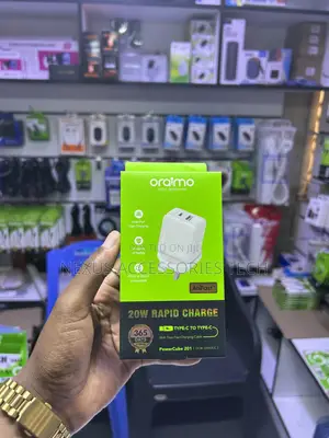 Oraimo Powercube 20w Dual-Port Fast Charger – Pd3.0 + Qc3.0,Free Cable