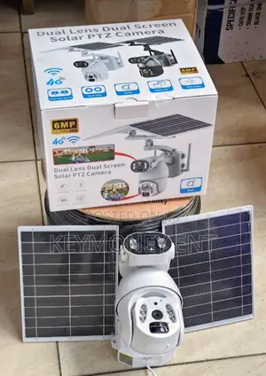 Waterproof 6mp Hd 4g Simcard Solar Powered Dual Lens Dual Panels Camer