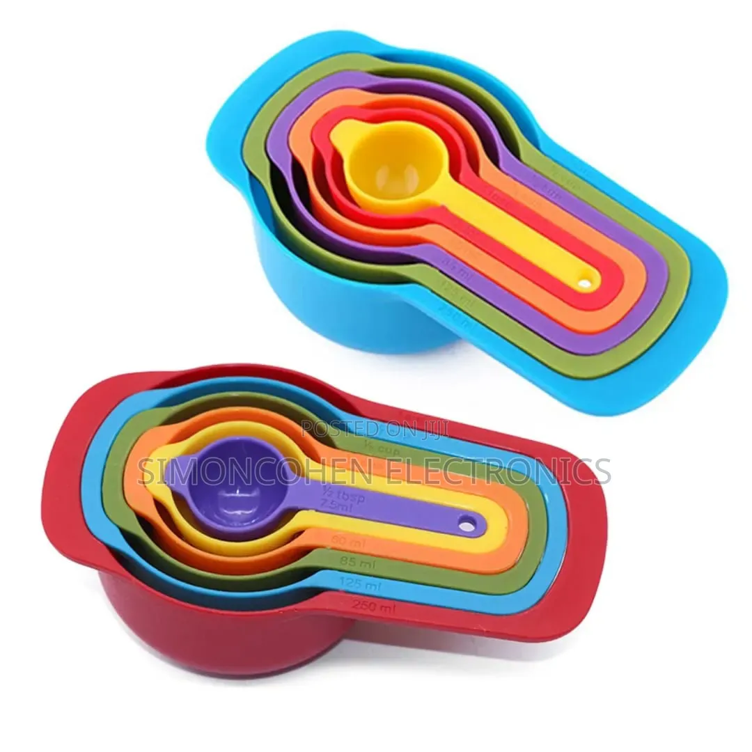 Colorful Nesting 6in1 Measuring Cups Spoons Set