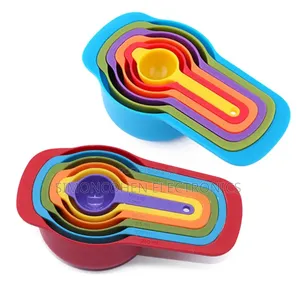Colorful Nesting 6in1 Measuring Cups Spoons Set