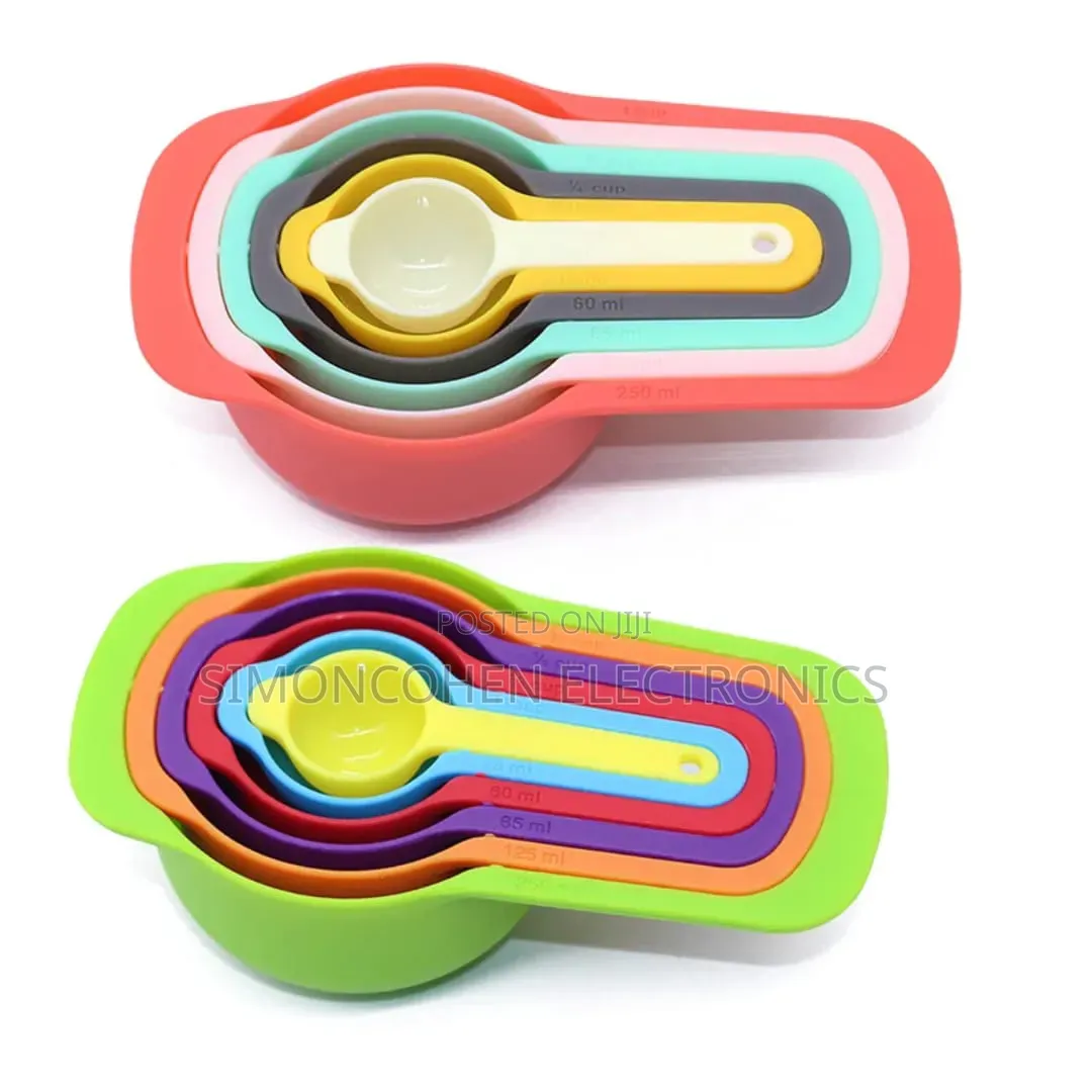 Colorful Nesting 6in1 Measuring Cups Spoons Set
