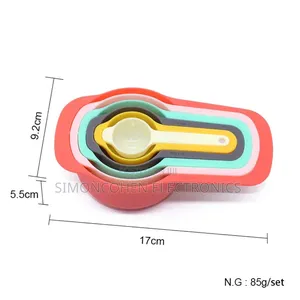 Colorful Nesting 6in1 Measuring Cups Spoons Set