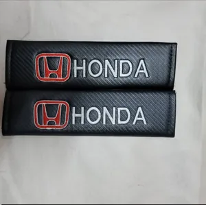 2pc Honda Embroidered Logo Safety Belt Cloth Protector