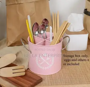 Alloy Cutlery Holders Partitioned White,Red,Pink