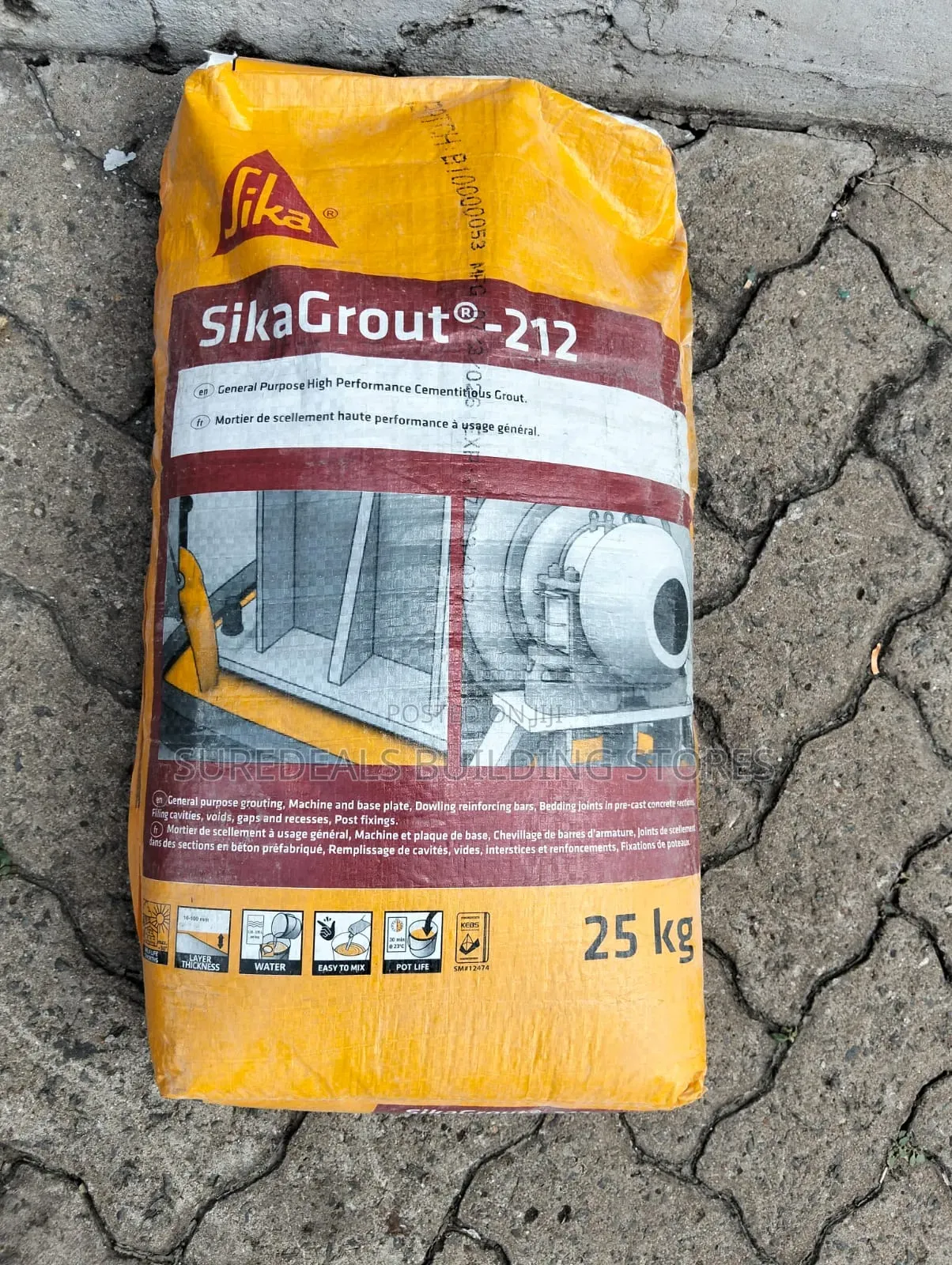 Sika Grout 212 "Non-Shrink Grout.