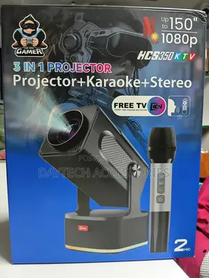 Hcs350ktv 1080p Projector With Built-in Karaoke Speaker 450 Lumens.