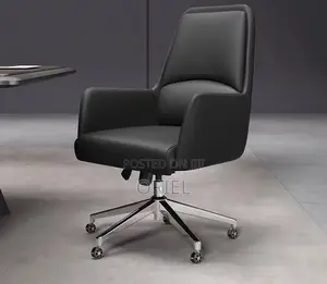 Office Chair : Mid-Back Executive Office Leather Chair