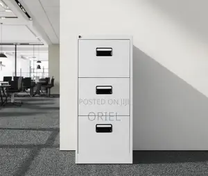 Office Cabinet : 3-Drawer Office Lockable Filing Cabinet