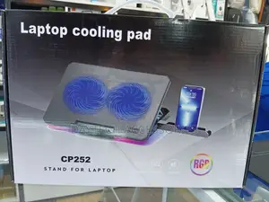Cp252 Laptop Cooling Pad and Stand With Dual Fans and RGB Lighting