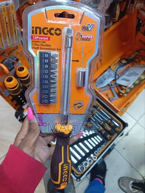 Ingco 12pcs Flexible Shaft Screwdriver Set