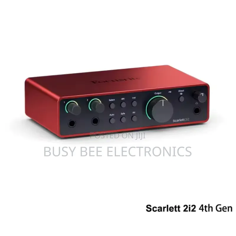 Focusrite Scarlett 2i2 4th Gen Usb Audio Interface