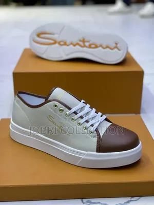 Santoni Milano Quality Leather Casual Sneakers