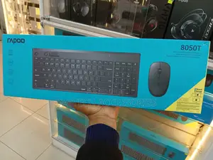 Rapoo 8050t Wireless Keyboard Mouse Set - Black