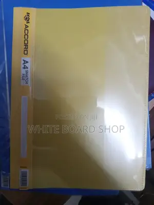 Yellow A4 File Folder for Document Organization