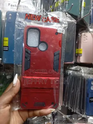 Red Phone Case Featuring a Built-in Kickstand