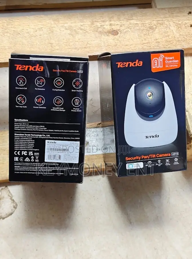 3mp Tenda Cp3 PTZ Wifi Smart Ai Camera Wit Call Button