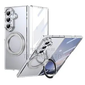 Samsung Galaxy Z Fold 7 Clear Magnetic Case With Stand