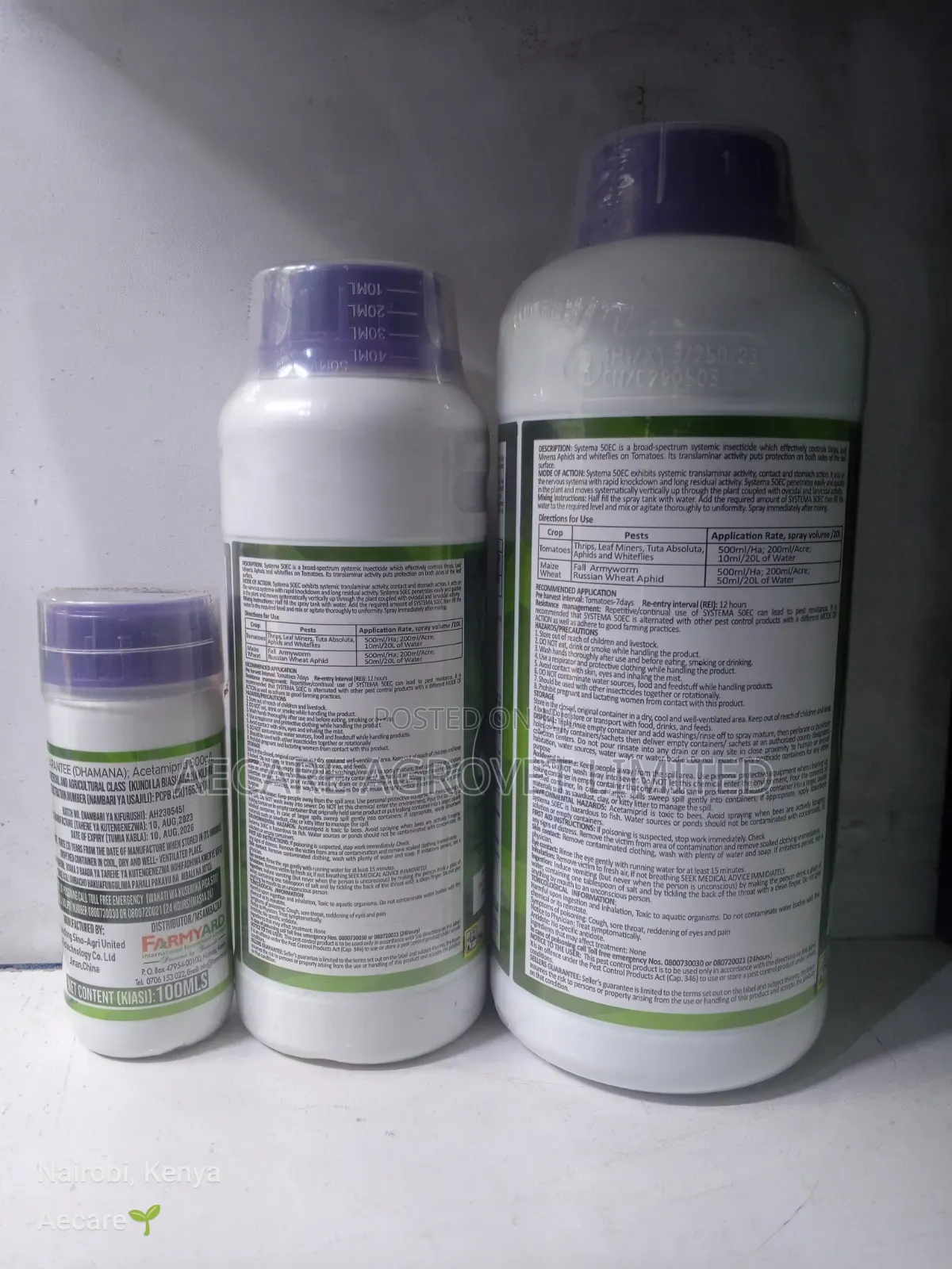 Systema 50ec Insecticide 100ml, 500ml, 1litre