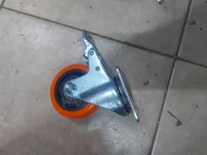 3-inch Orange Swivel Plate Caster Without And With A Locking Brake