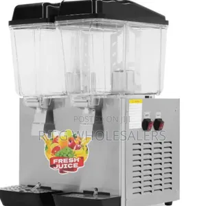 Double Tank Juicer Dispenser 2 Slot Commercial Juice Machine
