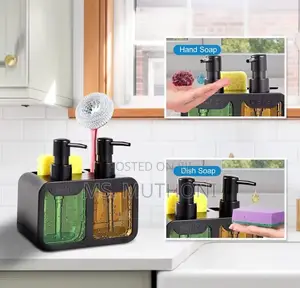 Hand and Dish Soap Dispenser Set With Sponge*