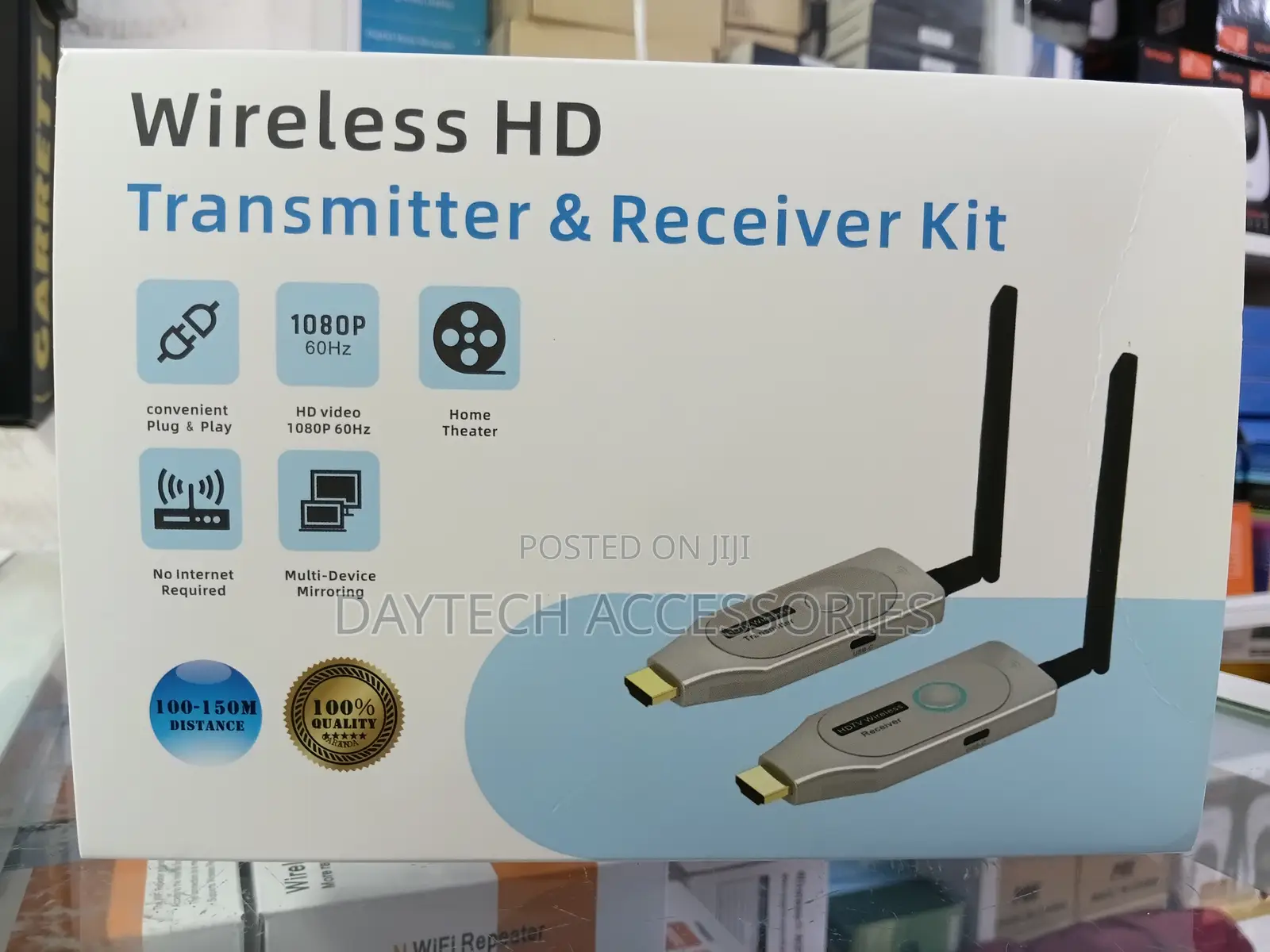 Fjgear 100m Wireless Hdmi Extender – Video Transmitter Receiver.