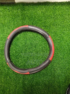 High-Quality Black Red Steering Wheel Cover – Universal Fit