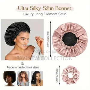Adjustable Sleeping Satin Hair Bonnet