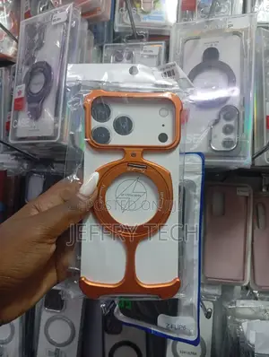 Orange and Silver Item Is a Frameless Metal for the iPhone 17 Pro Max