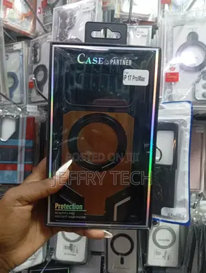 Magnetic Wood-Armor Case With a Rotating Ring for iPhone 17 Pro Max.
