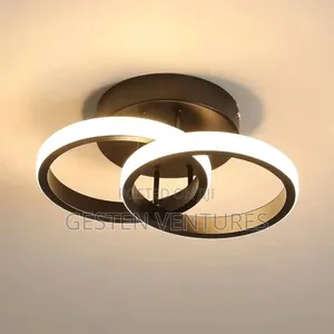 Vintage Black Round Modern Led Ceiling Light Fixtures F9k