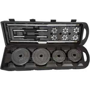 50kg Adjustable Dumbbells to Barbells Weight Set