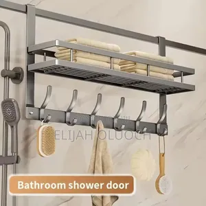 Over the Door Multipurpose Hanger With Hooks
