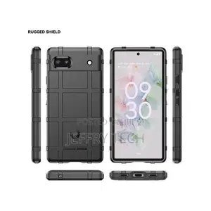 Google Pixel 6a Rugged Shield Protective Back Case - Black