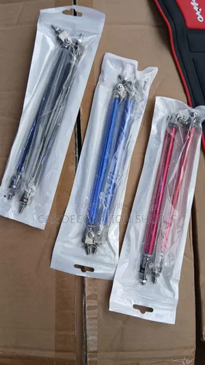 Universal Adjustable Car Front Bumper Lip Splitter Rod Strut Bars