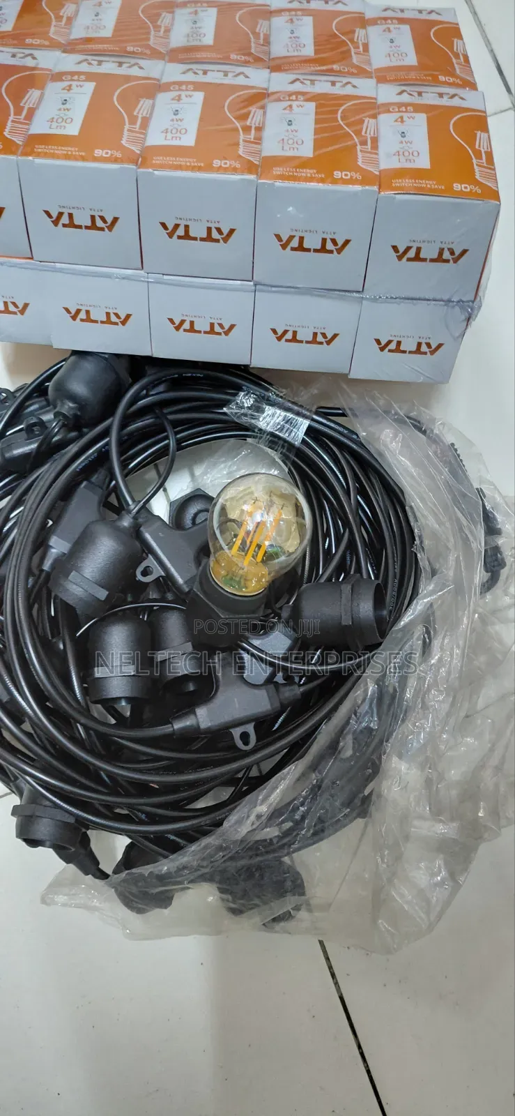20 Meters 20 Filaments Bulbs String Lights