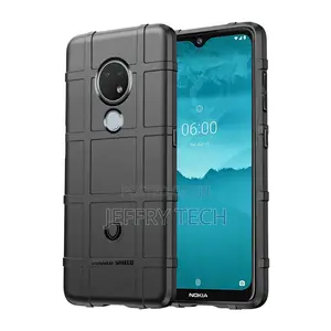 Rugged Shield Armor Back Cover for Nokia 6.2 | Nokia 7.2 - Black