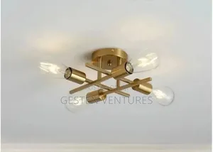Golden Modern Sputnik Design Mount Ceiling Light Fixture Ds4