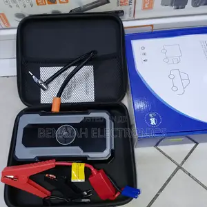 Reliable Car Jumpstarter With Emergency Power Inflator and Flash Light
