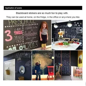 Home Black Board Sticker
